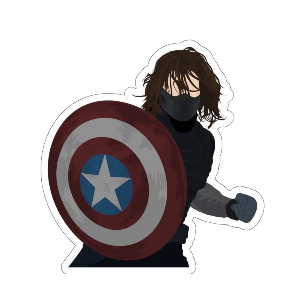 The Winter Soldier Sticker - Etsy The Winter Soldier Sticker - Etsy