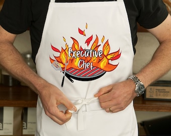 Executive Chef PNG Cute Apron PNG Grilling Apron for him Png Cooking Apron for young adults PNG Heat press sublimation Png Executive Chef