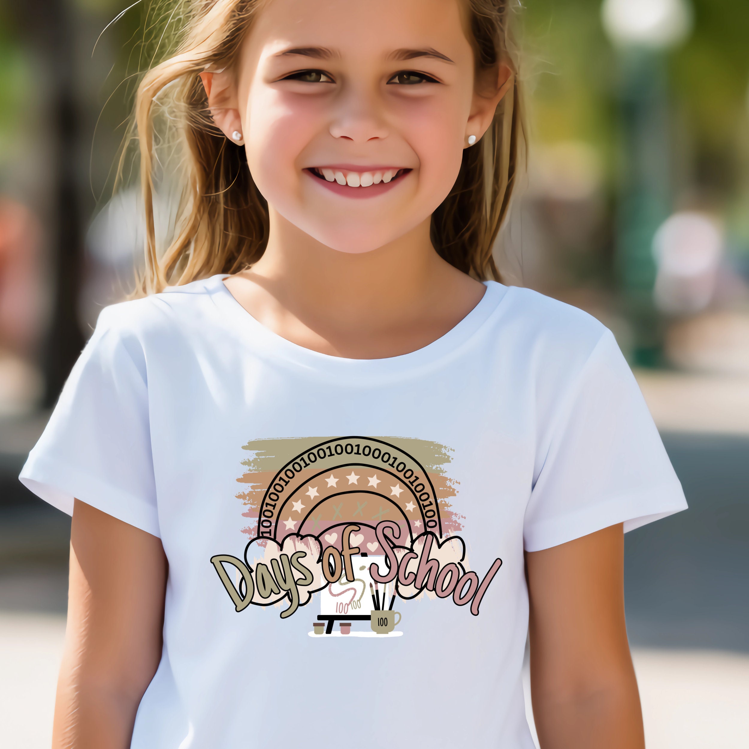 100 Days of School PNG T Shirts for School Png 100th Day of School Png