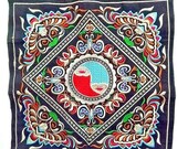 Hmong Hill Tribe Ivory Sewing Embroidered Handmade Material Cotton Textile Thai Made Craft Supplies Tools