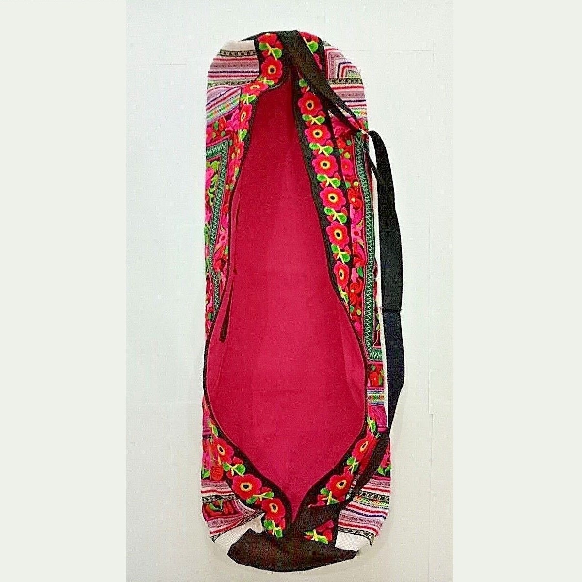 Handmade Yoga Mat Bag Sling Bags Hill Tribe Colorful Carry Bag Etsy