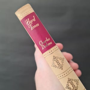 Hard Times by Charles Dickens, Published by Thomas Nelson Circa. 1950s/1960s, Vintage Decorative Charles Dickens Book
