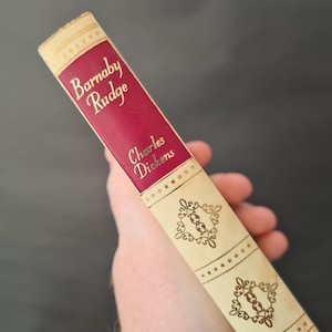 Barnaby Rudge by Charles Dickens, Published by Thomas Nelson Circa. 1950s/1960s, Vintage Decorative Charles Dickens Book