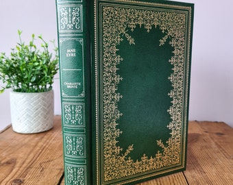 Jane Eyre by Charlotte Brontë, Vintage Faux Leather Bound Hardback Book by Guild Publishing