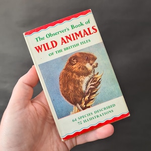 The Observer&#39;s Book of Wild Animals of the British Isles by W. J. Stokoe, 64 British Species Described, Frederick Warne & Co 1968
