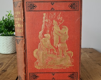 Tales of Heroes and Great Men of Old with Illustrations, Rare Antique Greek Mythology Book