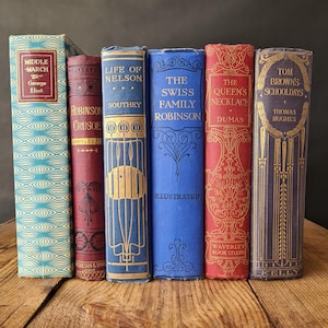 Rehome ein antikes Buch, bauen Sie Ihr Bücherregal durch Rehoming ein gut geliebtes Vintage Buch, das perfekte Geschenk für Buchliebhaber, Cottagecore Bücher