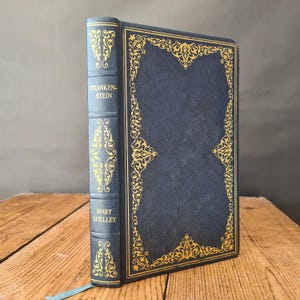 Vintage Frankenstein by Mary Shelley, Decorative Faux Leather Edition by Heron, Frankenstein Hardback Book