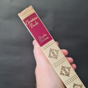 A Christmas Carol by Charles Dickens & Christmas Books, Thomas Nelson Circa. 1950s/1960s, Vintage Decorative A Christmas Carol Book