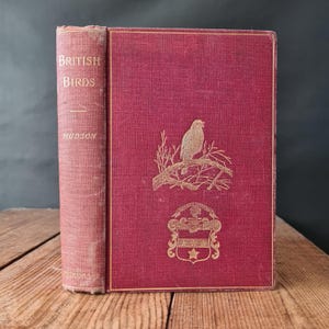 W H Hudson British Birds, Published by Longmans, Green and Co 1906, Lovely Colour Plates, Bird Anatomy Ornithology Nature Book