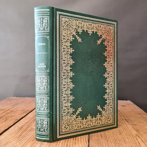 Emma by Jane Austen, Vintage Jane Austen Book with Decorative Faux Leather Cover by Guild Publishing