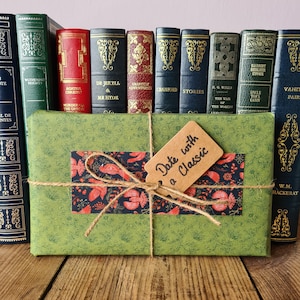 Blind Date With A Book - Mystery Vintage Classic Literature Hardback Book with Free Eco Friendly Bookmark! Perfect Classic Novel Book Gift