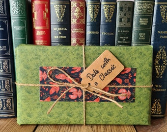 Blind Date With A Book - Mystery Vintage Classic Literature Hardback Book with Free Eco Friendly Bookmark! Perfect Classic Novel Book Gift