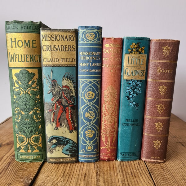 Rehome an Antique Book, Build your Bookshelf by Rehoming a Well Loved Vintage Book, The Perfect Gift for Book Lovers, Cottagecore Books