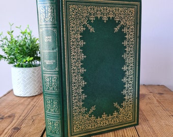 Jane Eyre von Charlotte Brontë, Vintage Kunstleder Gebundenes Hardcover-Buch von Gildenverlag