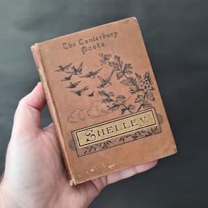 Die poetischen Werke von Shelley, Die Canterbury Dichter Herausgegeben von Walter Scott Circa. Um 1890, Antikes Poesiebuch