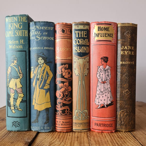 Rehome an Antique Book, Build your Bookshelf by Rehoming a Well Loved Vintage Book, The Perfect Gift for Book Lovers, Cottagecore Books