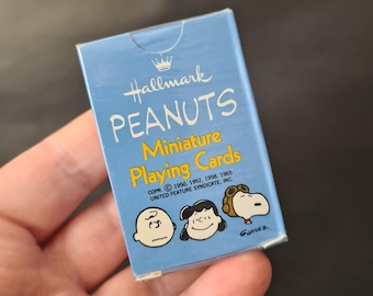 Peanuts Miniature Playing Cards Vintage Hallmark 1965, Vintage Still Sealed Peanuts Snoopy Playing Cards