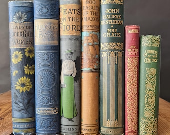 Rehome an Antique Book, Build your Bookshelf by Rehoming a Well Loved Vintage Book, The Perfect Gift for Book Lovers, Cottagecore Books