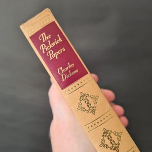 The Pickwick Papers by Charles Dickens, Published by Thomas Nelson Circa. 1950s/1960s, Vintage Decorative Charles Dickens Book