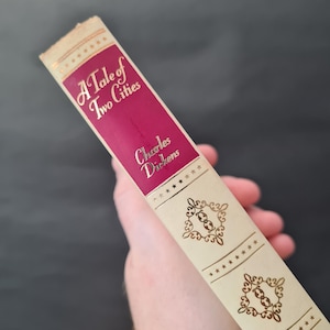 A Tale of Two Cities by Charles Dickens, Published by Thomas Nelson Circa. 1950s/1960s, Vintage Decorative Charles Dickens Book