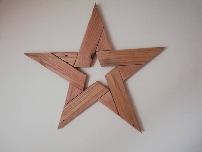 Star Wall Hanging Pallet Wood Art Rustic Wooden Image 0