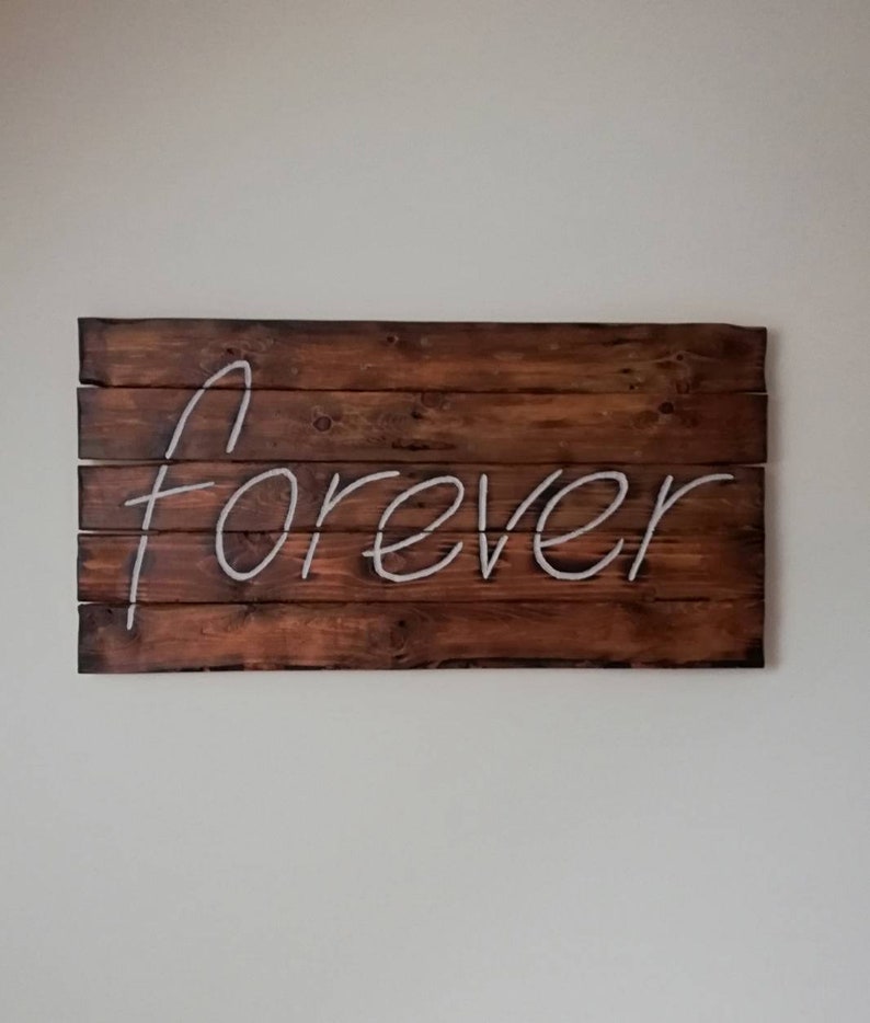 Pallet wall sign Rustic wooden wall art Light up decor Etsy