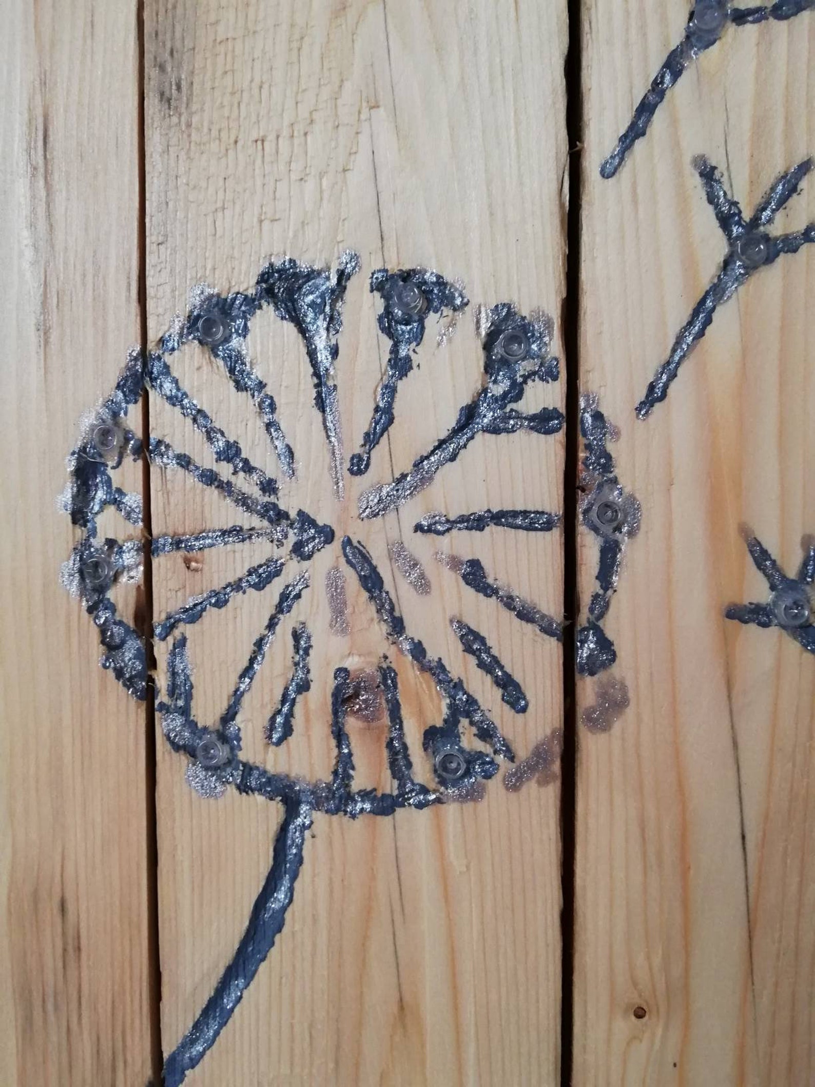 Dandelion Pallet Wall Art Floral Decor Light up Wood Wall Etsy UK