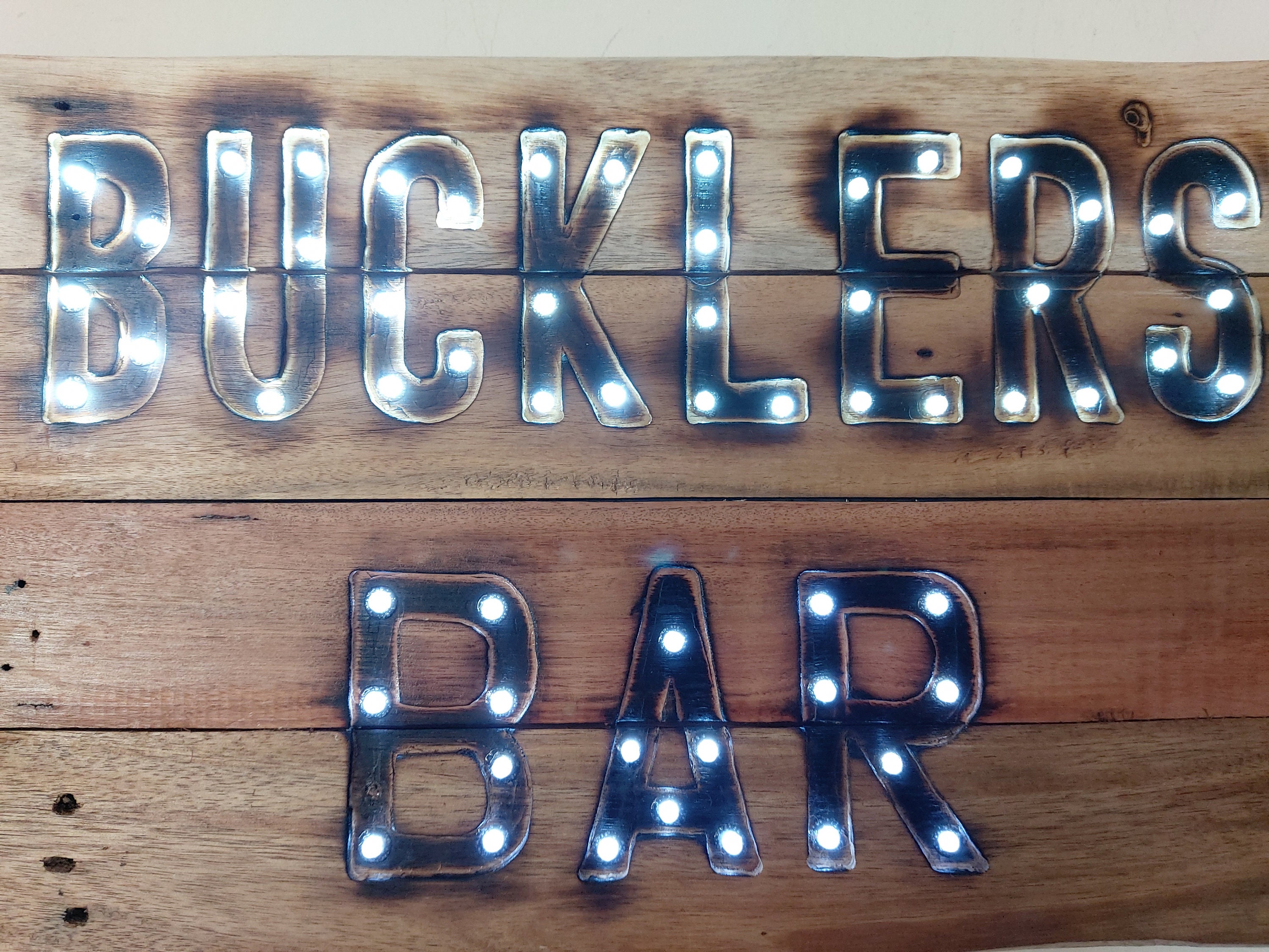 Custom Personalised Light up Bar Sign Home Bar Pallet Wood Etsy UK