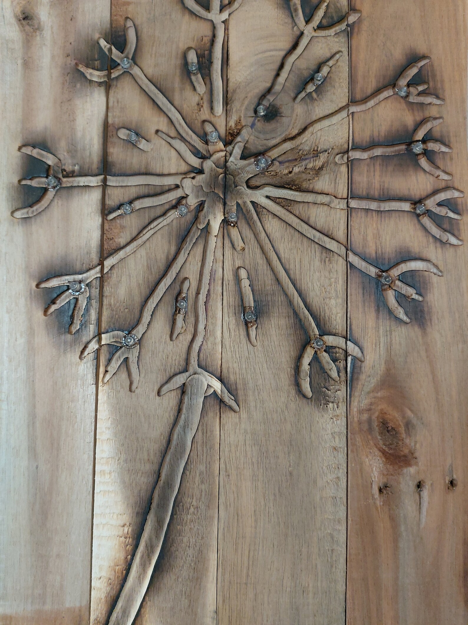 Rustic dandelion wall decor Light up pallet wood wall art Etsy