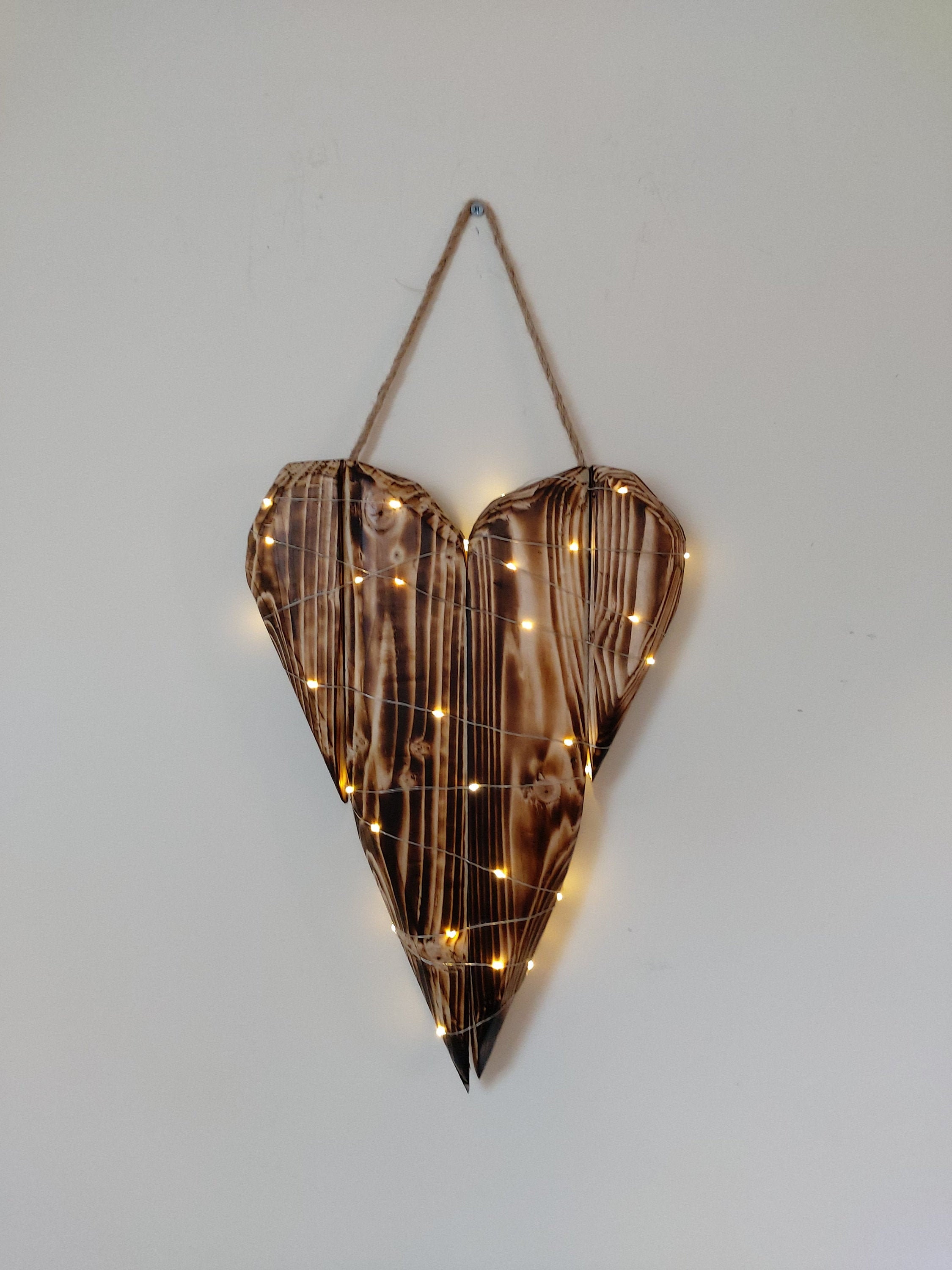 ❤Wooden hanging Love Heart shabby chic ❤ ❤Wooden hanging Love Heart shabby chic ❤