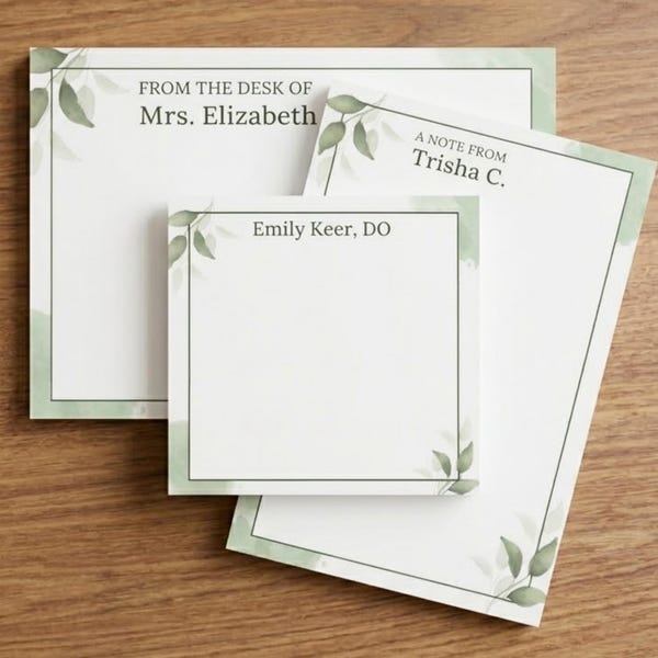 Personalized Sticky Notes - Etsy