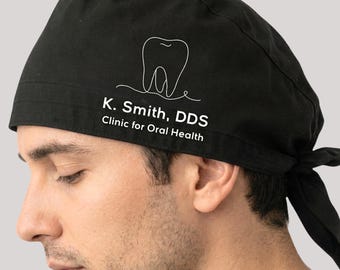 Custom Dentist Gift for Dental Hygienist Scrub Cap for Dental Assistant Gift for Dentistry Resident Graduate Gift DDS Dental Tooth