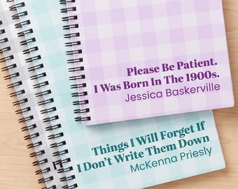 Funny Notebook for Work Small Gift Idea for Women Coworker Christmas Gift Personalized Notebook for Mom Office Humor for Boss or Work Bestie