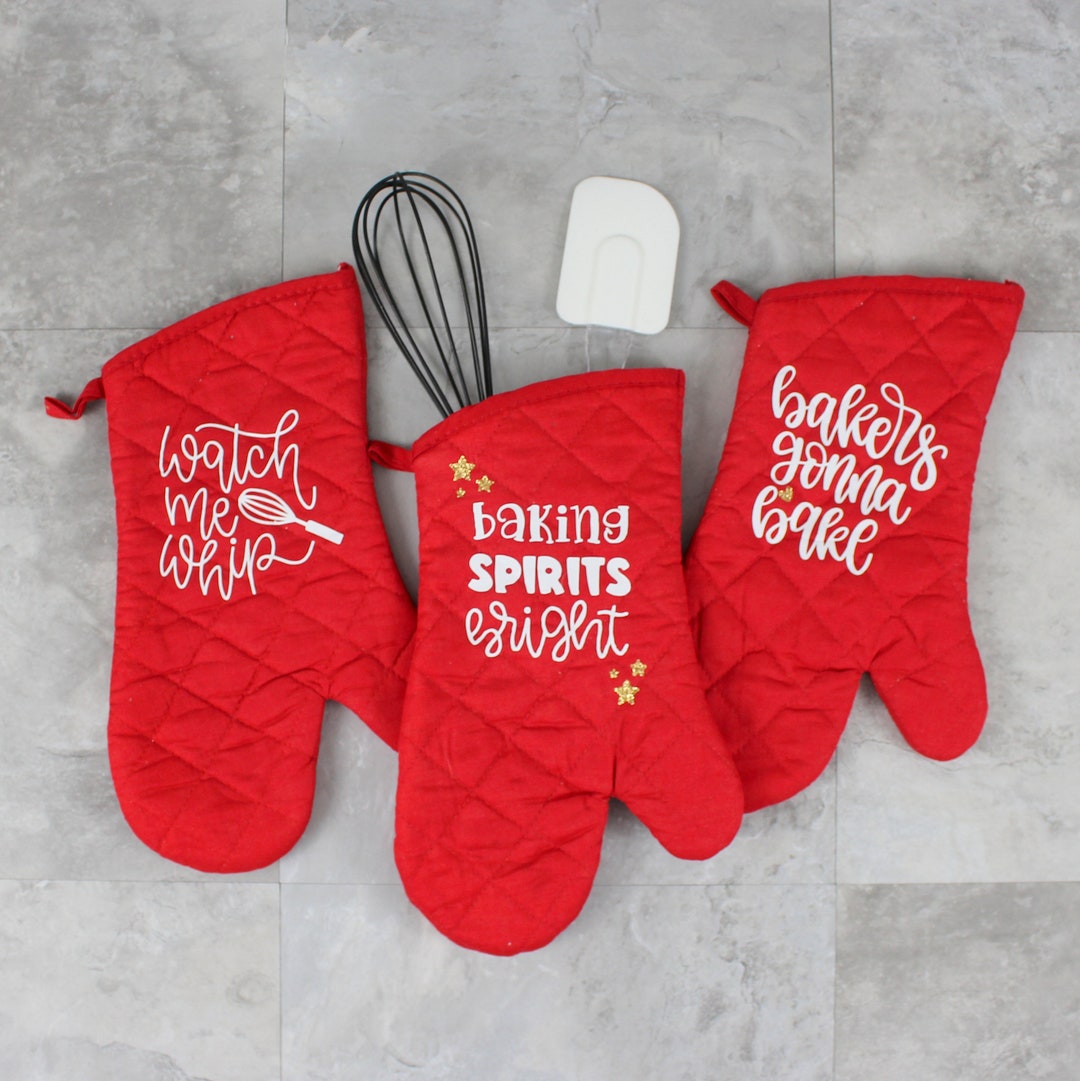 Holiday Oven Mitts Custom Baking Oven Mitts Christmas Oven Etsy