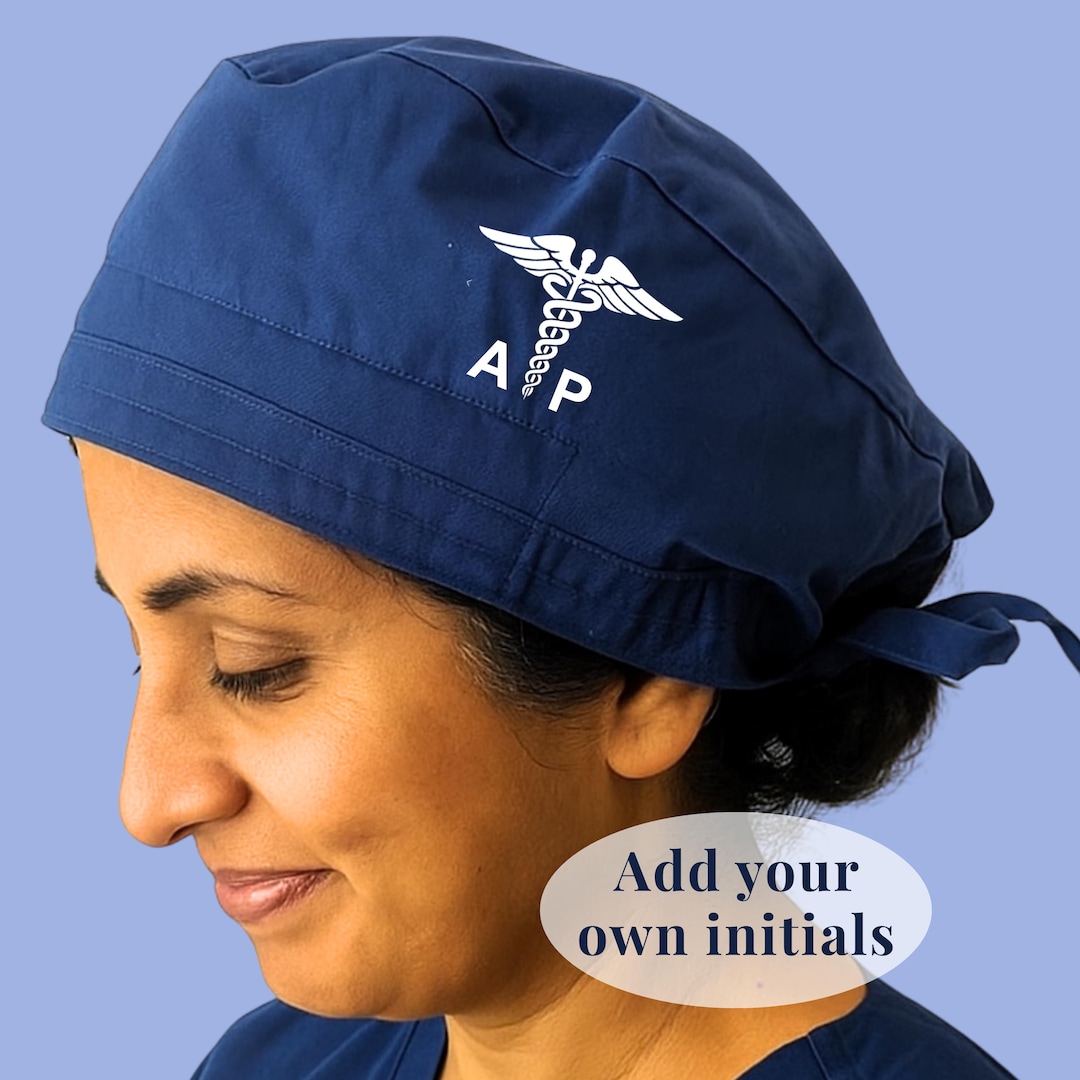 Personalized Scrub Cap With Monogram Doctor Custom Gift Idea for ...