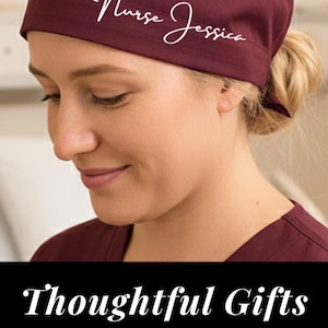 Gorro quirúrgico personalizado para el cuidado de la salud, regalo ortopédico, gorro quirúrgico personalizado para médicos, regalo para residentes, compañeros de posgrado, regalo personalizado. imagen 13