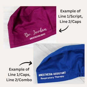 Gorro quirúrgico personalizado para el cuidado de la salud, regalo ortopédico, gorro quirúrgico personalizado para médicos, regalo para residentes, compañeros de posgrado, regalo personalizado. imagen 5