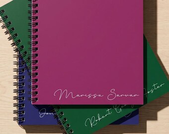 Notebook for Work Stationary with Custom Name Gift for PHD Graduate Professional Notebook for Corporate Office Staff Holiday Gift for Teams