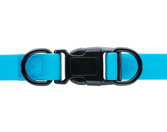 Sky Blue Waterproof Dog Collar by PawsWild - Small, Medium, Large