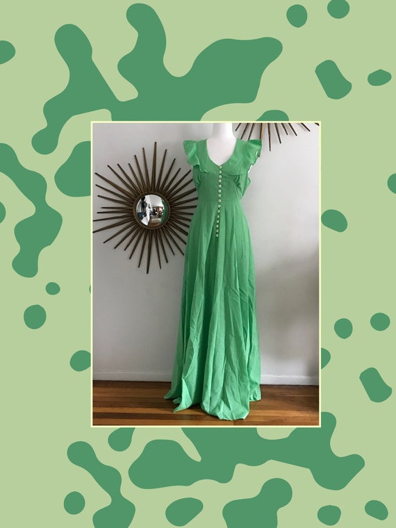 Romantic Butterfly Sleeved Maxi Dress