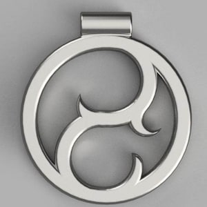 Thorn Medallion Style Pendant - 3d STL Model file | Instant Digital Download for Cosplay, LARP, Costume, Prop, or just for funzies!