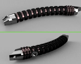 Curved Lightsaber Shell 3D STL Model File | Digital Download Costume Prop