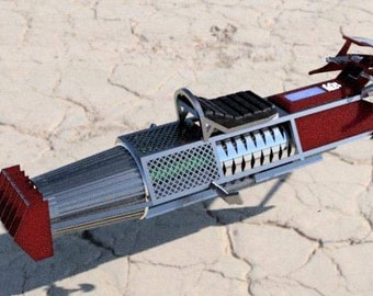 JR-500 Zephyr Hover Bike Miniature - Great STEM project for Kids! FutureTech Stl and Obj 3D Model file for Instant Digital Download