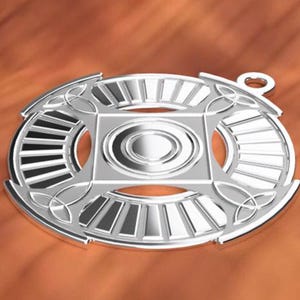 Celtic Triquetra Pendant 3D STL Medallion File | Cosplay Instant Digital Download | Costume Prop