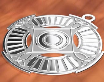 Celtic Triquetra Pendant 3D STL Medallion File | Cosplay Instant Digital Download | Costume Prop