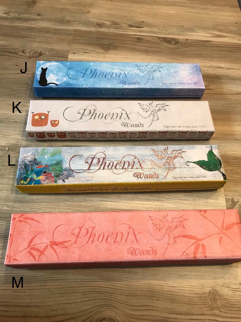 Beaded suede handle wands with box