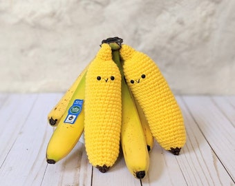 Banana Crochet Pattern: Beginner Friendly Play Food (Digital Download)
