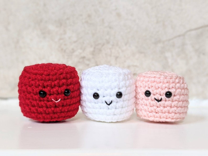 CROCHET PATTERN: Marshmallow Play Food, Easy Amigurumi Downloadable Beginner Crochet Pattern, PDF Download for Pretend Play Food image 8