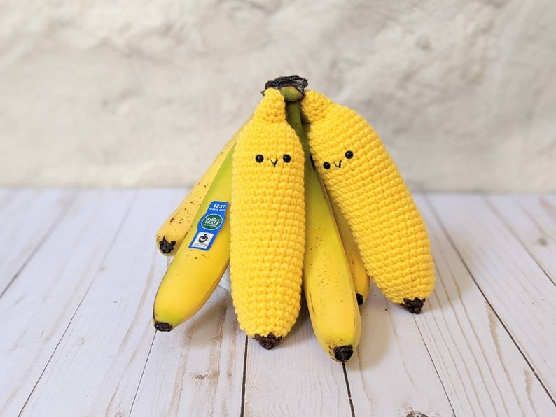 CROCHET PATTERN Banana Play Food Easy Amigurumi Downloadable Etsy